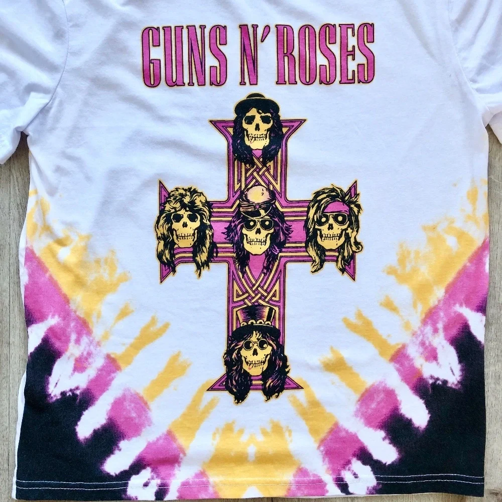 Guns N Roses T Shirt, Tie Dye T Shirt, 80s, Band, Graphic Tee, Size S - Picture 4 of 6